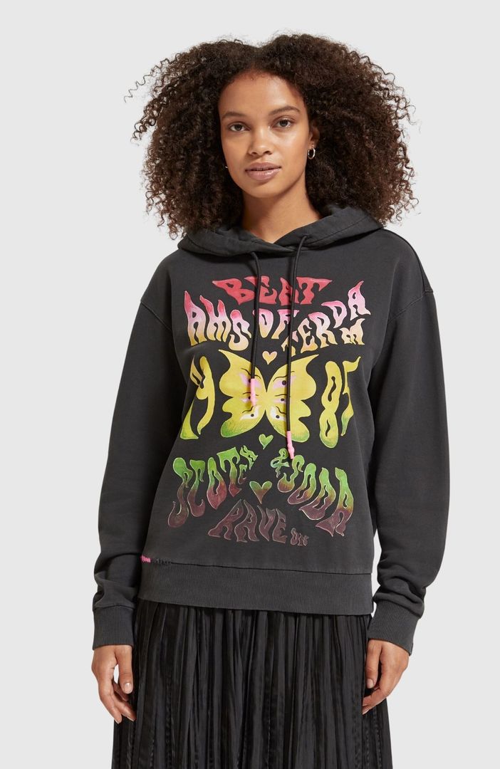 SCOTCH & SODA - Amsterdam Beat relaxed fit washed hoodie