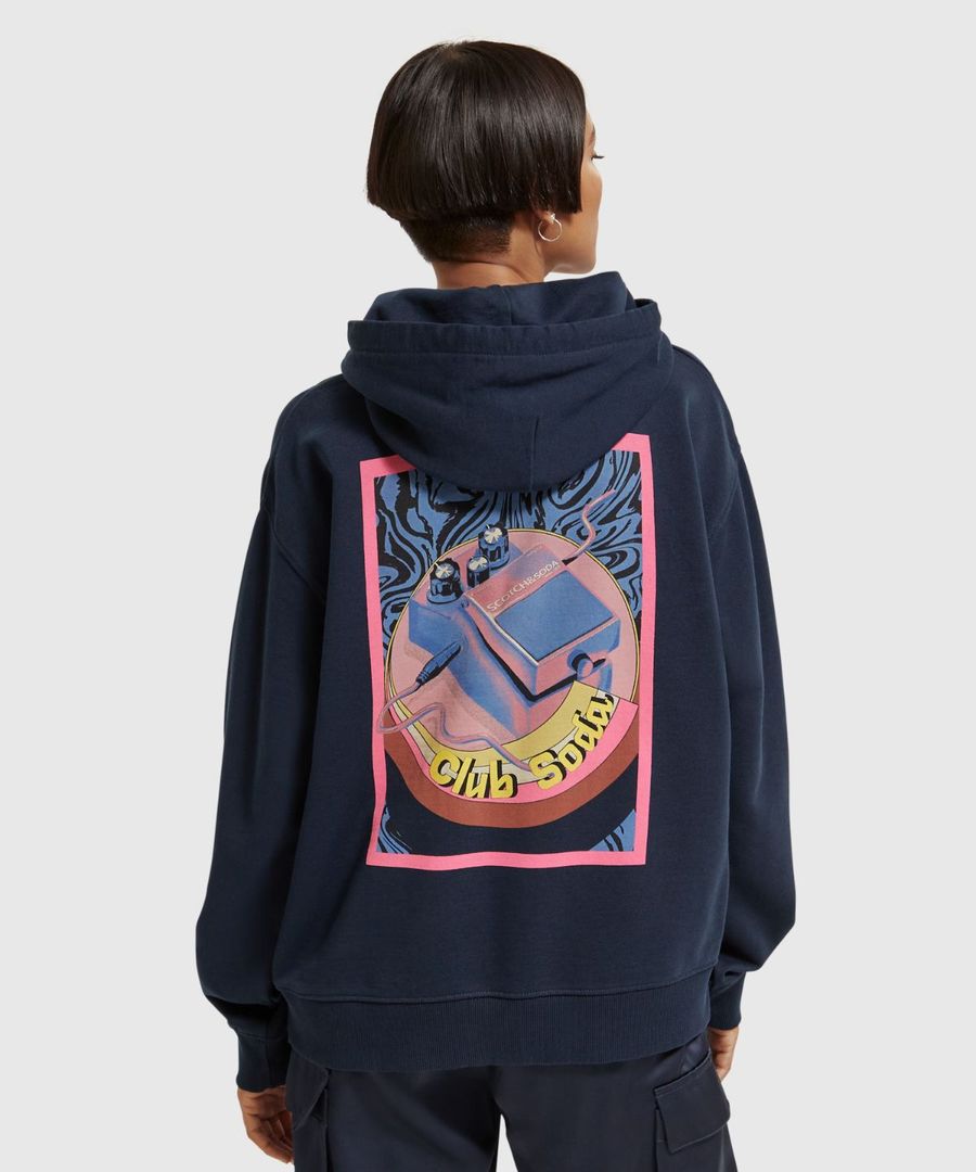 SCOTCH & SODA - Cotton In Conversion club soda relaxed fit hoodie