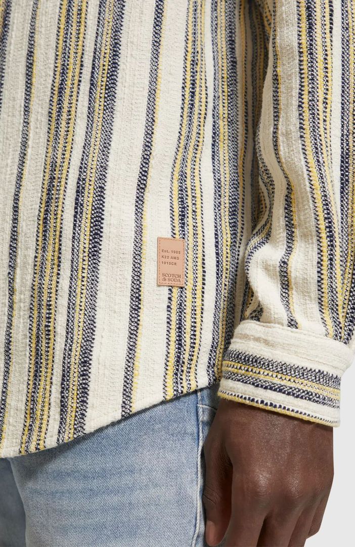 SCOTCH & SODA - Basket Weave Gradient Stripe Shirt