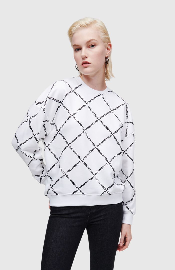 KARL LAGERFELD - Aop Diamond Logo Sweat