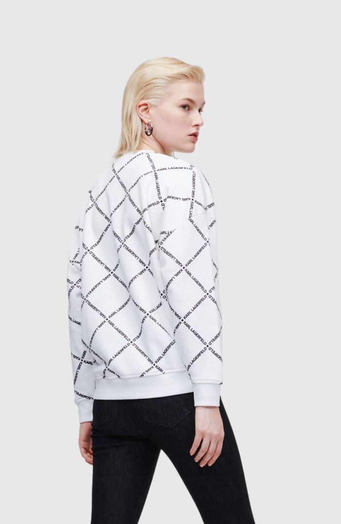 KARL LAGERFELD - Aop Diamond Logo Sweat