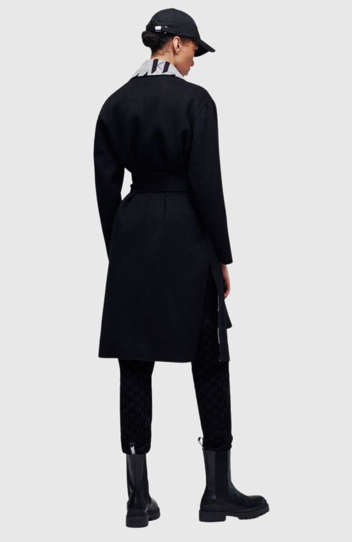 KARL LAGERFELD - KL Monogram Double Face Coat