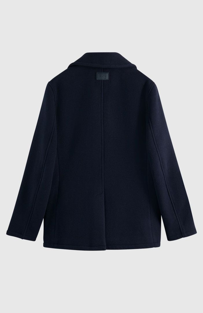 SCOTCH & SODA - Bonded wool-blend peacoat 