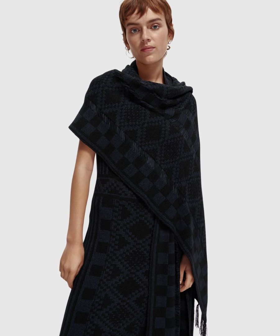 SCOTCH & SODA - Fringe hem knitted dress