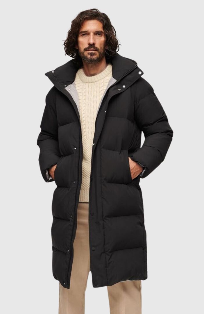 SUPERDRY - Longline Hooded Puffer Coat