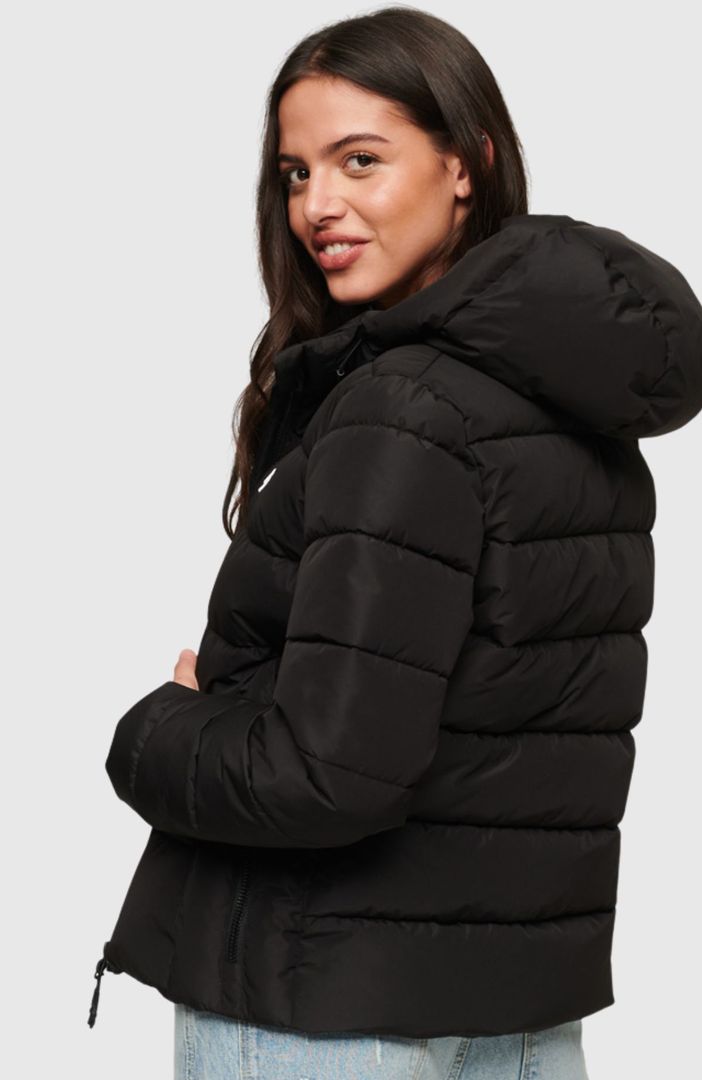 SUPERDRY - Longline Hooded Puffer Gilet